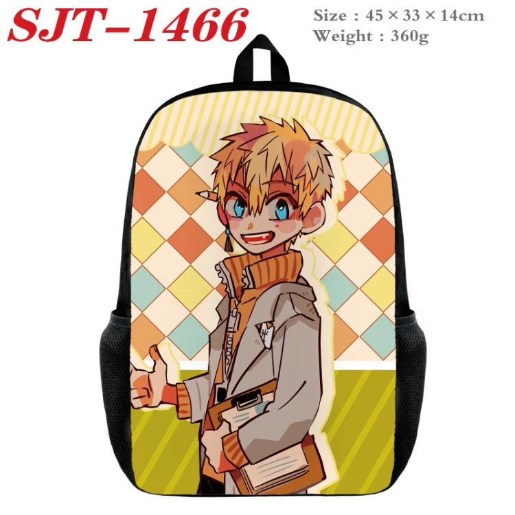 Toilet-bound Hanako-kun Anime nylon canvas backpack student backpack 45x33x14cm