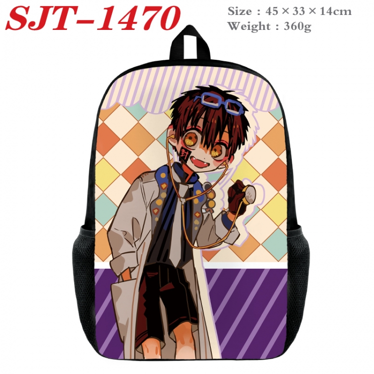 Toilet-bound Hanako-kun Anime nylon canvas backpack student backpack 45x33x14cm