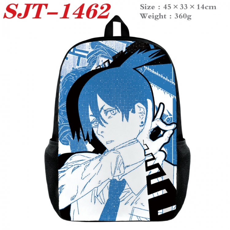 Chainsawman Anime nylon canvas backpack student backpack 45x33x14cm