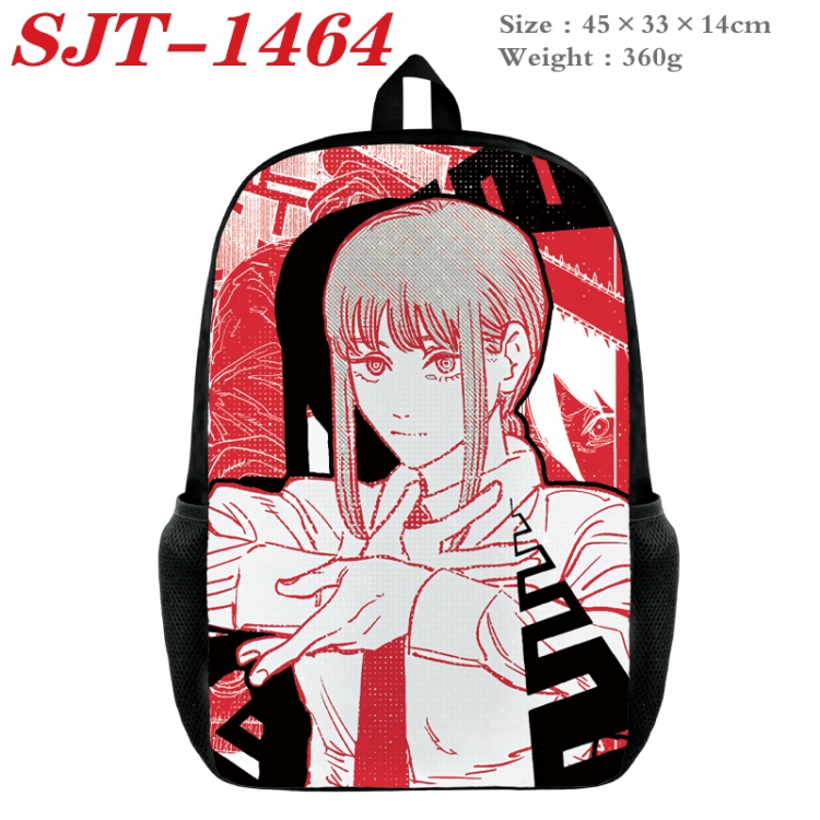 Chainsawman Anime nylon canvas backpack student backpack 45x33x14cm