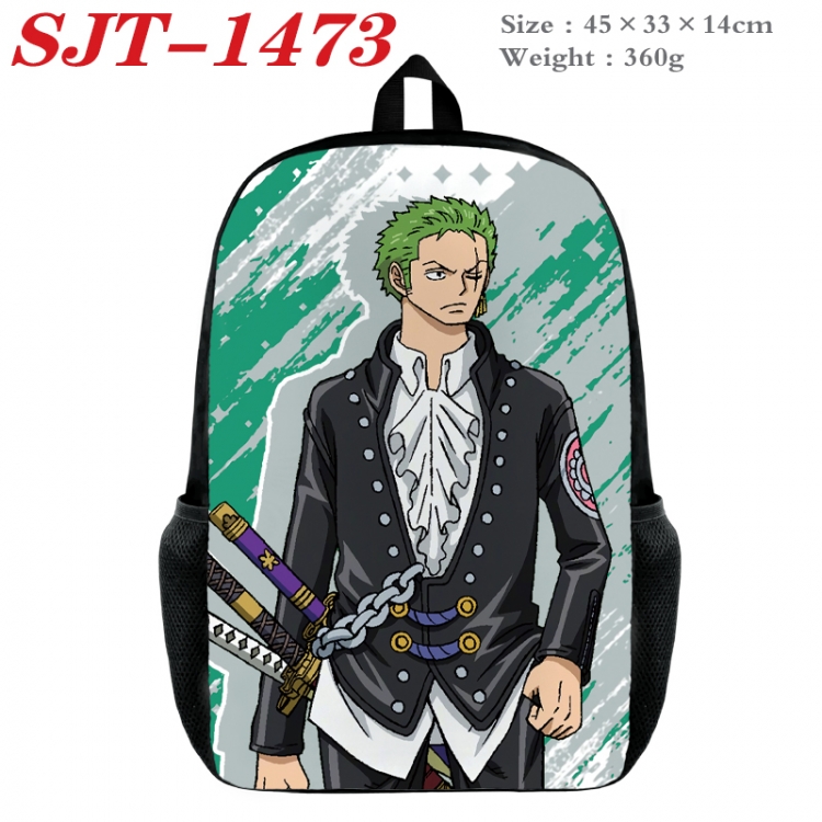 One Piece Anime nylon canvas backpack student backpack 45x33x14cm