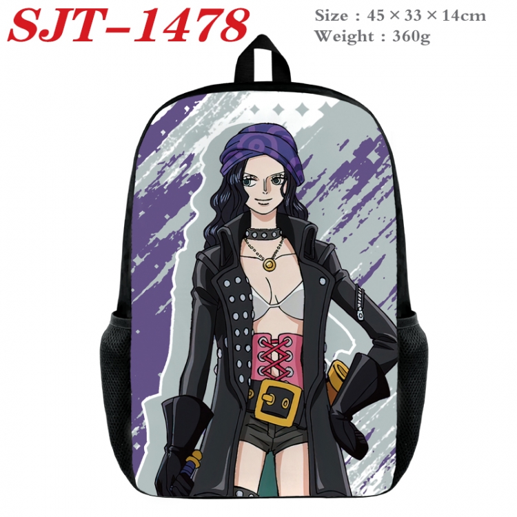 One Piece Anime nylon canvas backpack student backpack 45x33x14cm