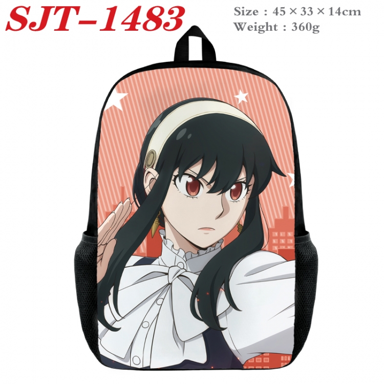  SPY×FAMILY Anime nylon canvas backpack student backpack 45x33x14cm