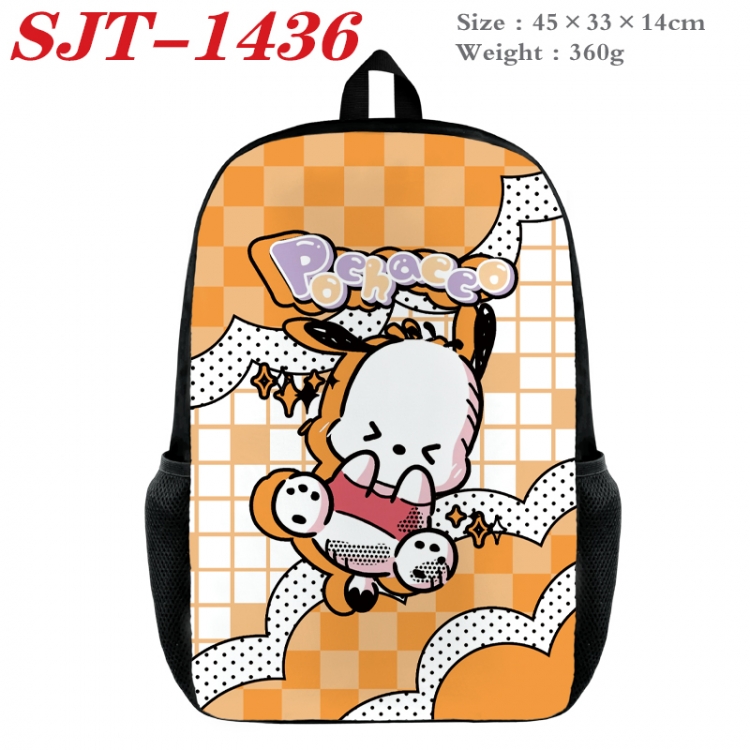 sanrio Anime nylon canvas backpack student backpack 45x33x14cm