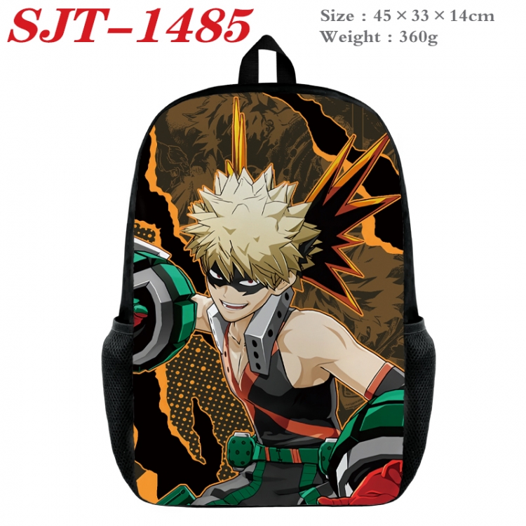 My Hero Academia Anime nylon canvas backpack student backpack 45x33x14cm