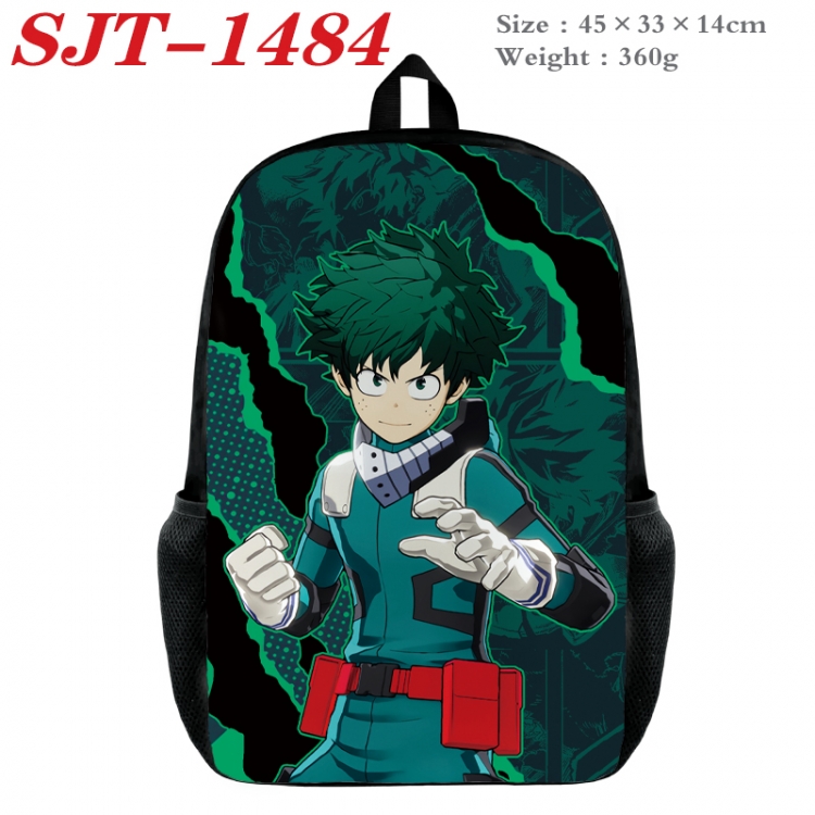 My Hero Academia Anime nylon canvas backpack student backpack 45x33x14cm