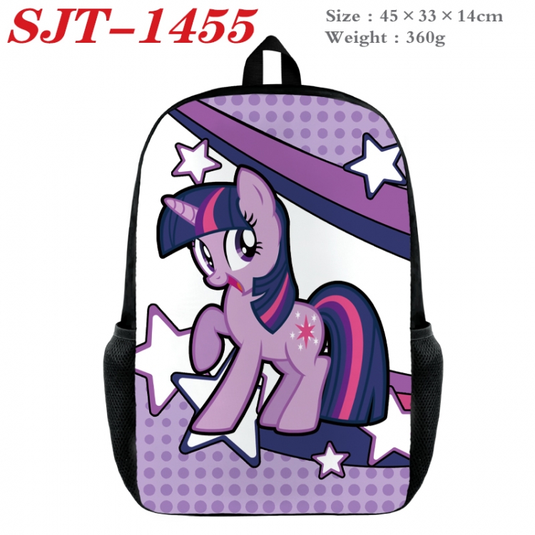 My Little Pony Anime nylon canvas backpack student backpack 45x33x14cm