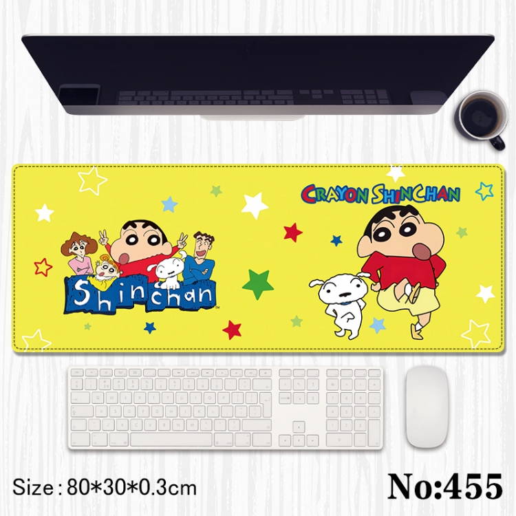 CrayonShin Anime peripheral computer mouse pad office desk pad multifunctional pad 80X30X0.3cm