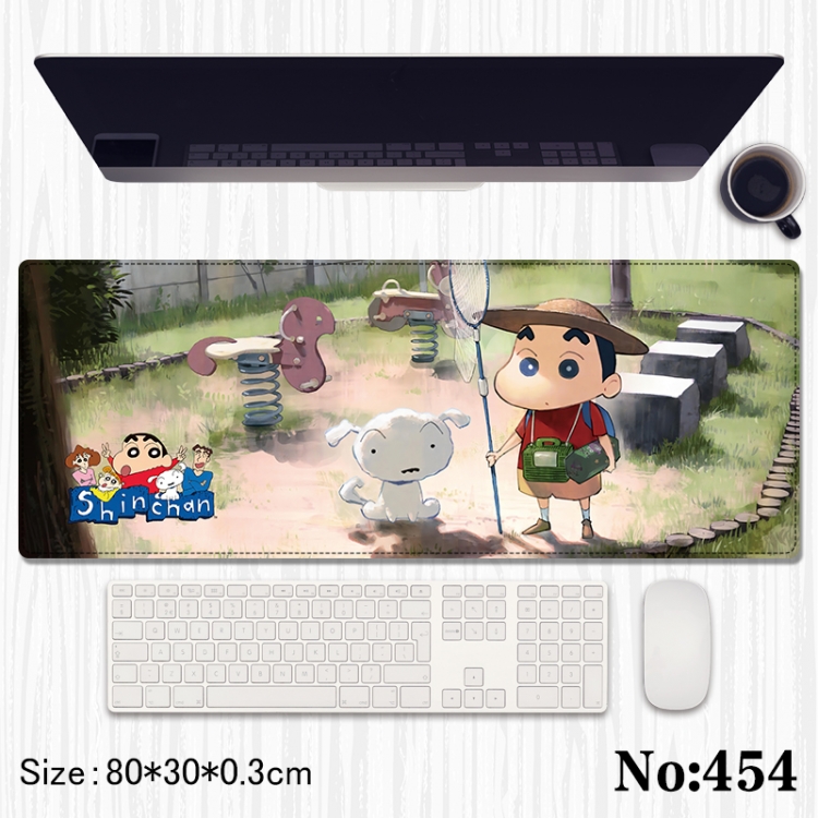 CrayonShin Anime peripheral computer mouse pad office desk pad multifunctional pad 80X30X0.3cm