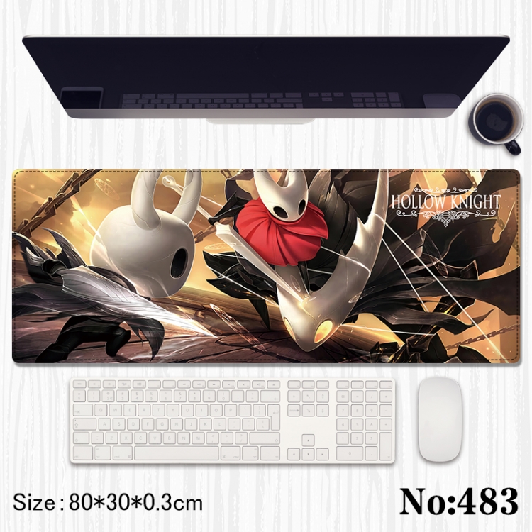 hollow knight Anime peripheral computer mouse pad office desk pad multifunctional pad 80X30X0.3cm