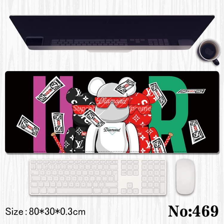 gloomy bear Anime peripheral computer mouse pad office desk pad multifunctional pad 80X30X0.3cm