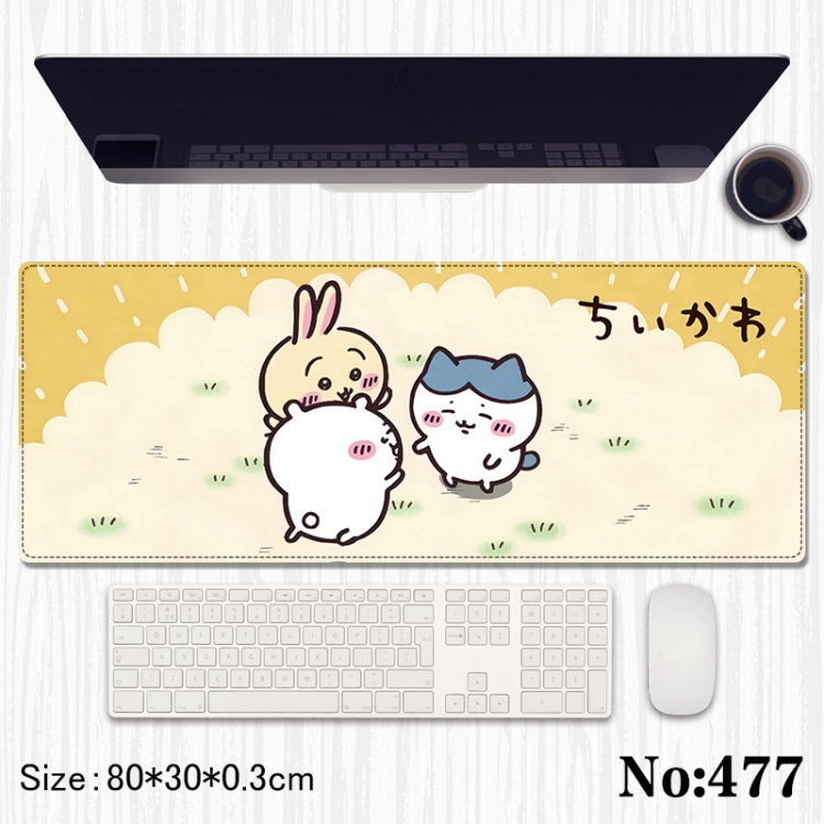 Chiikawa Anime peripheral computer mouse pad office desk pad multifunctional pad 80X30X0.3cm