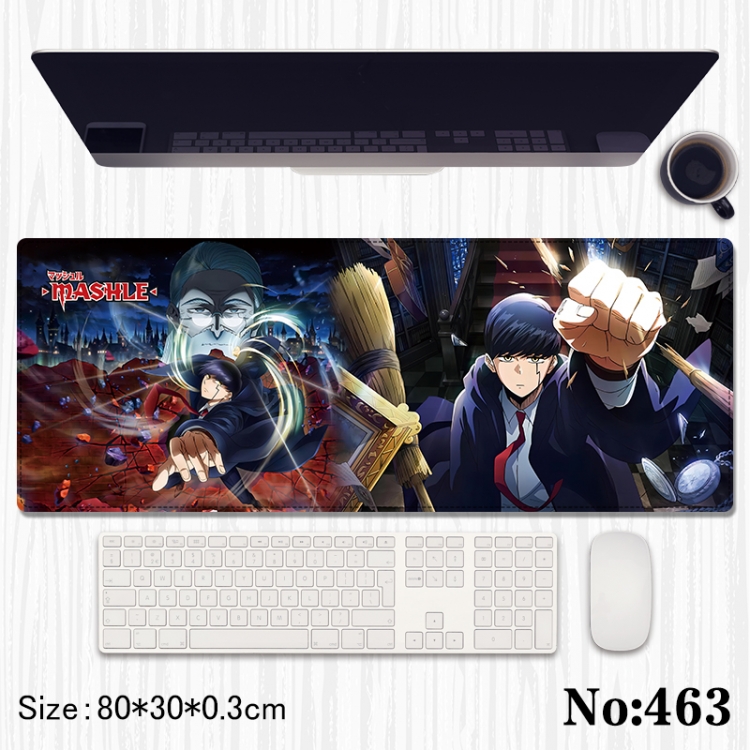 Mashle: Magic and Muscles Anime peripheral computer mouse pad office desk pad multifunctional pad 80X30X0.3cm