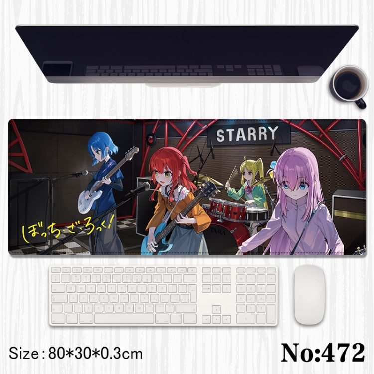 BOCCHI THE ROCK! Anime peripheral computer mouse pad office desk pad multifunctional pad 80X30X0.3cm