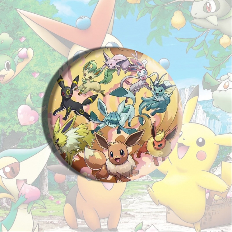 Pokemon Anime tinplate brooch badge price for 5 pcs