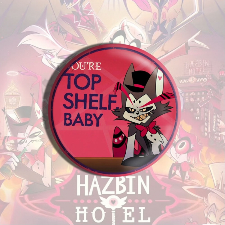 Hazbin Hotel Anime tinplate brooch badge price for 5 pcs