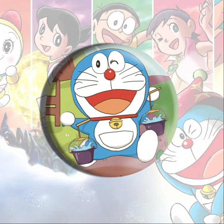 Doraemon Anime tinplate brooch badge price for 5 pcs