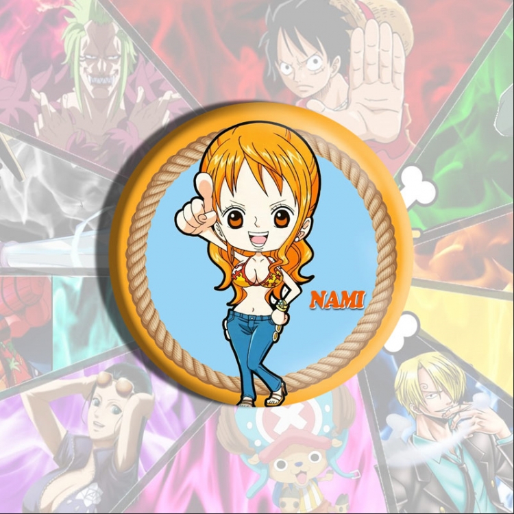 One Piece Anime tinplate brooch badge price for 5 pcs