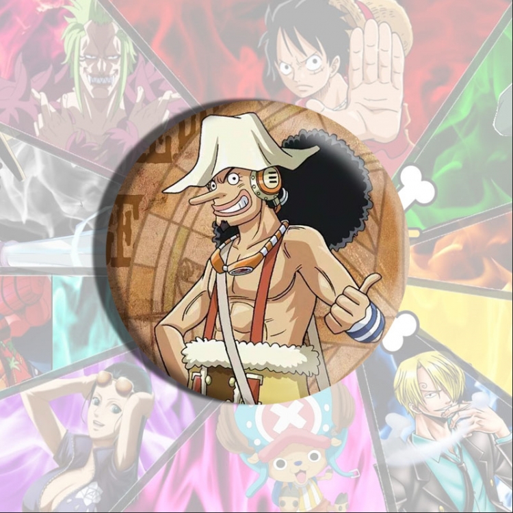 One Piece Anime tinplate brooch badge price for 5 pcs