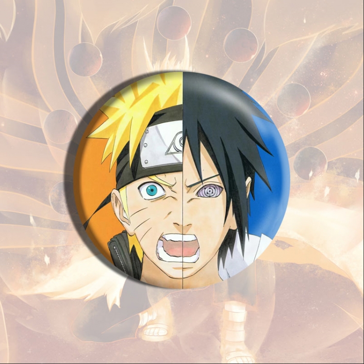 Naruto Anime tinplate brooch badge price for 5 pcs