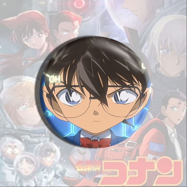 Detective conan Anime tinplate brooch badge price for 5 pcs