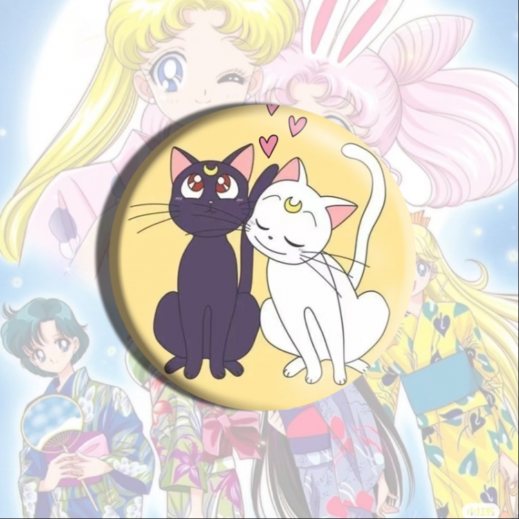 sailormoon Anime tinplate brooch badge price for 5 pcs