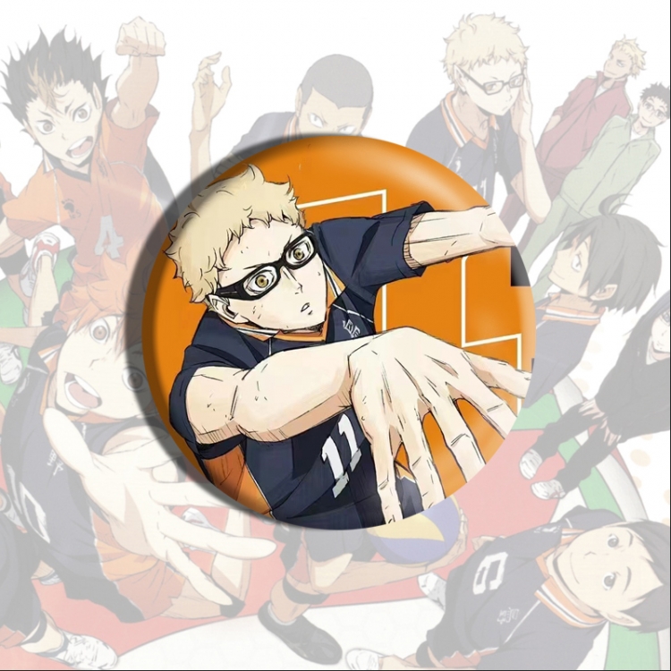 Haikyuu!! Anime tinplate brooch badge price for 5 pcs