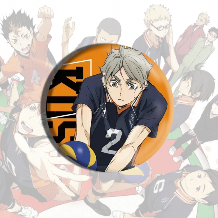 Haikyuu!! Anime tinplate brooch badge price for 5 pcs