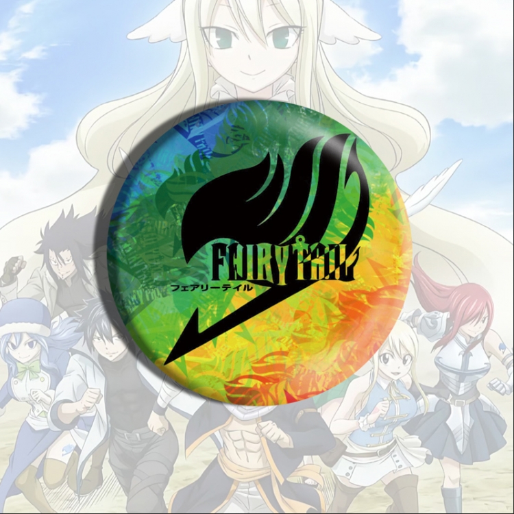 Fairy tail Anime tinplate brooch badge price for 5 pcs