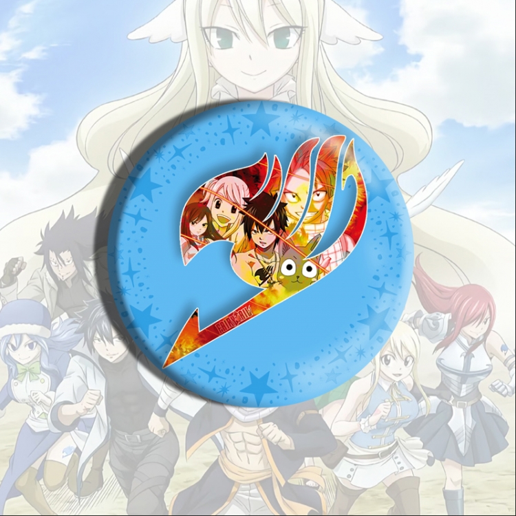 Fairy tail Anime tinplate brooch badge price for 5 pcs