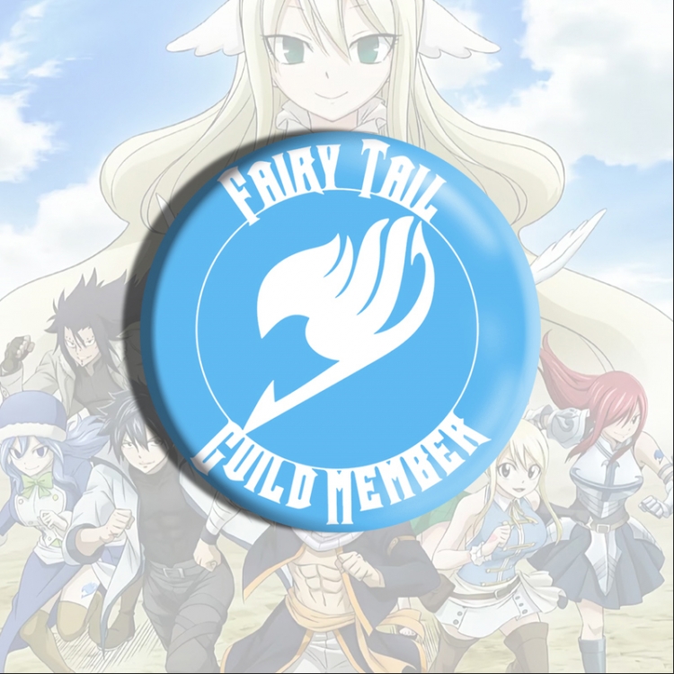 Fairy tail Anime tinplate brooch badge price for 5 pcs