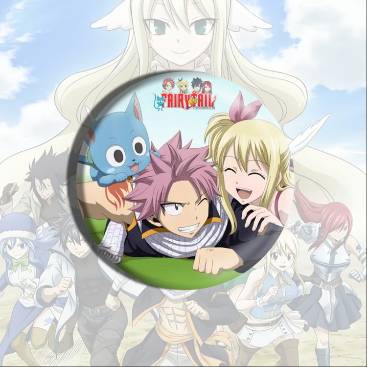 Fairy tail Anime tinplate brooch badge price for 5 pcs