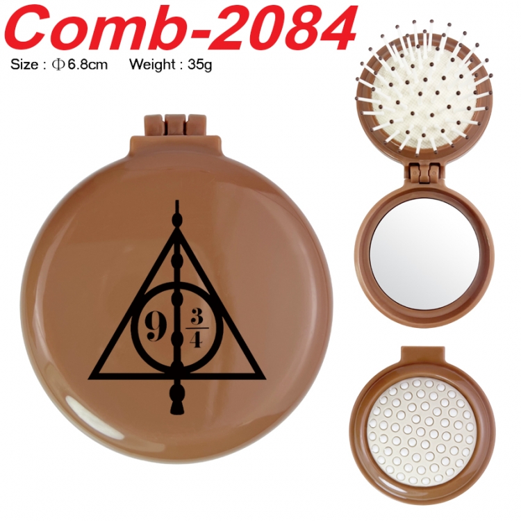 Harry Potter UV printed student multifunctional small mirror and comb 6.8cm  price for 5 pcs