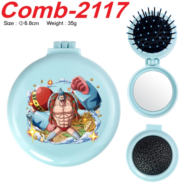 One Piece UV printed student multifunctional small mirror and comb 6.8cm  price for 5 pcs