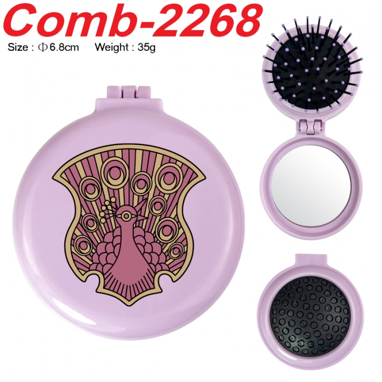 Black Clover UV printed student multifunctional small mirror and comb 6.8cm  price for 5 pcs