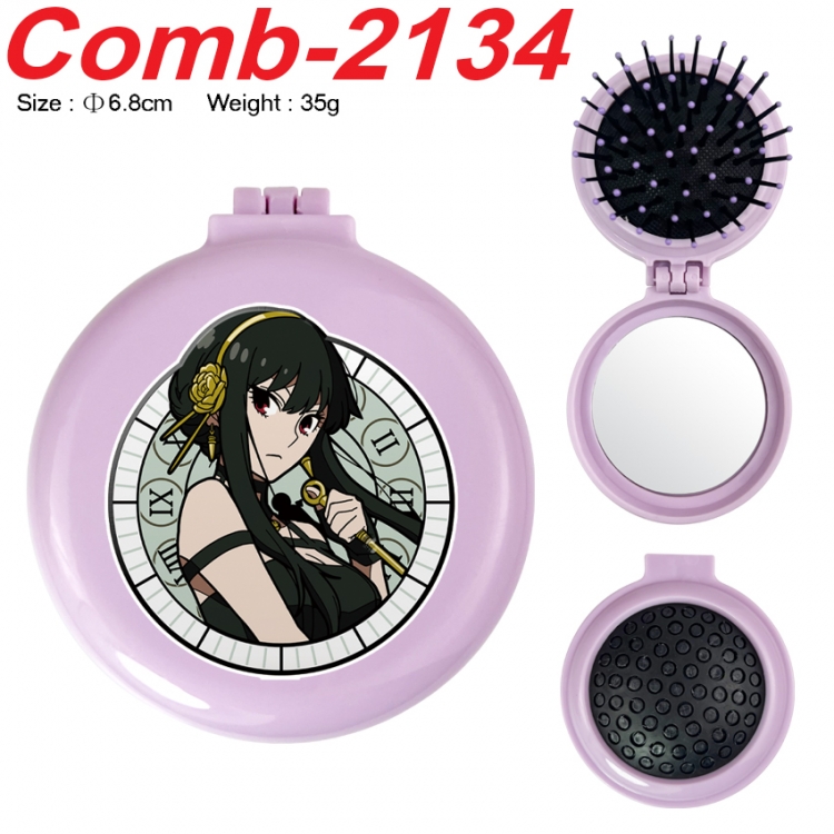  SPY×FAMILY UV printed student multifunctional small mirror and comb 6.8cm  price for 5 pcs