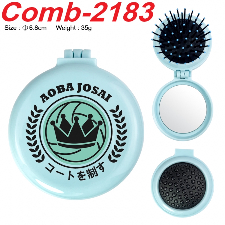 Haikyuu!! UV printed student multifunctional small mirror and comb 6.8cm  price for 5 pcs