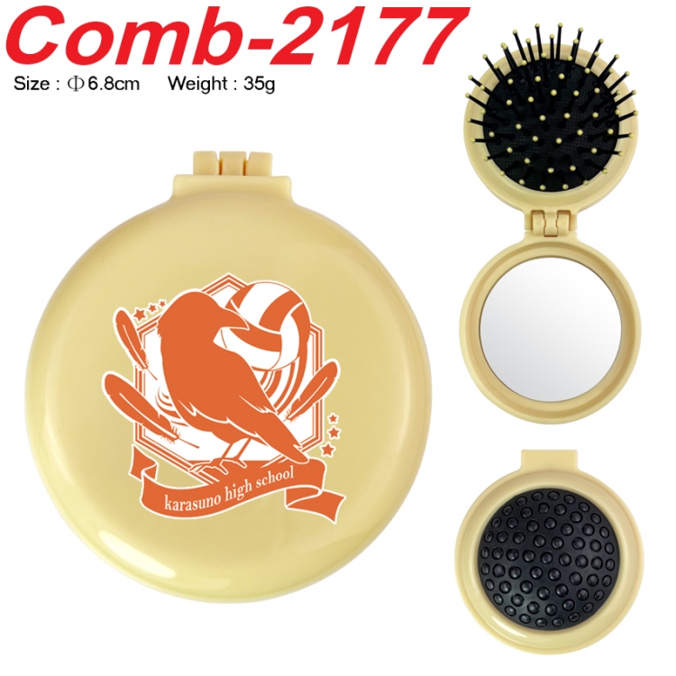 Haikyuu!! UV printed student multifunctional small mirror and comb 6.8cm  price for 5 pcs