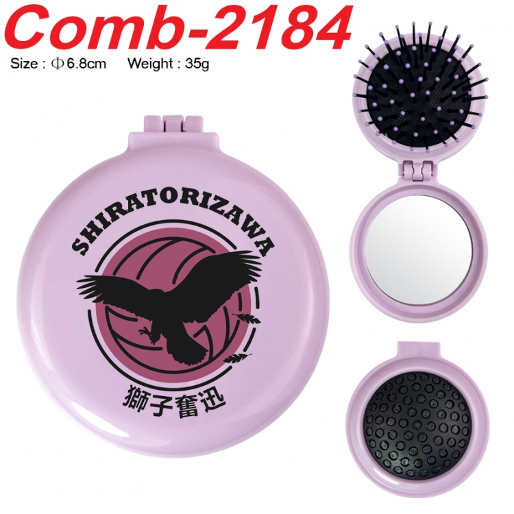 Haikyuu!! UV printed student multifunctional small mirror and comb 6.8cm  price for 5 pcs