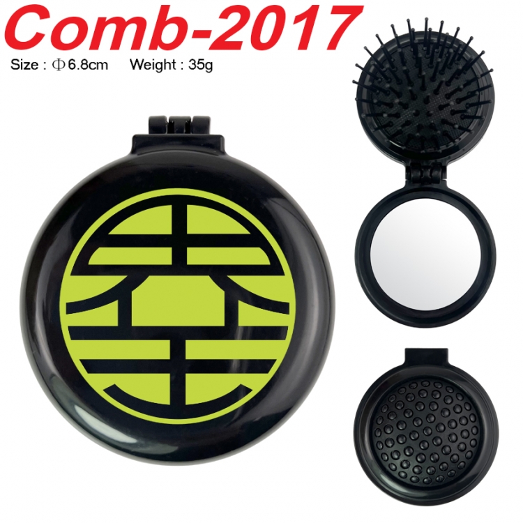 DRAGON BALL UV printed student multifunctional small mirror and comb 6.8cm  price for 5 pcs
