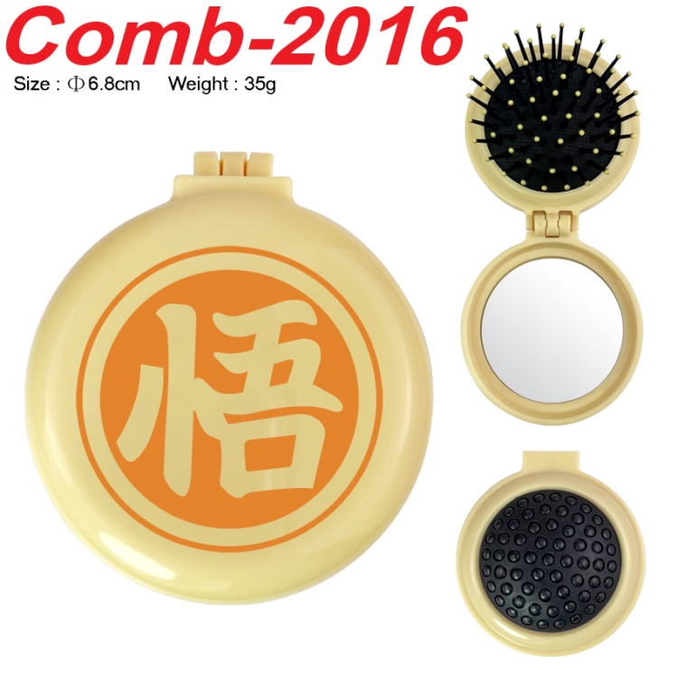 DRAGON BALL UV printed student multifunctional small mirror and comb 6.8cm  price for 5 pcs