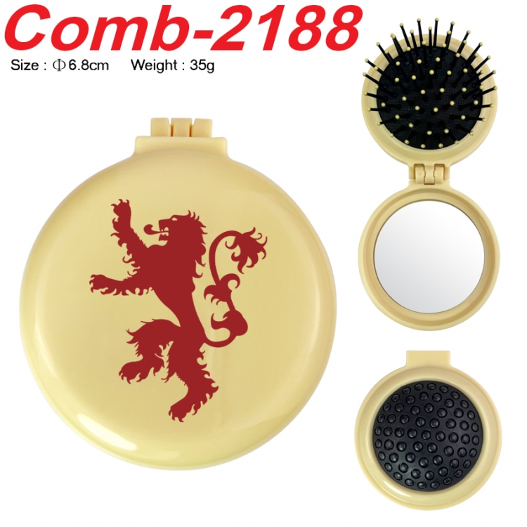 Game of Thrones UV printed student multifunctional small mirror and comb 6.8cm  price for 5 pcs