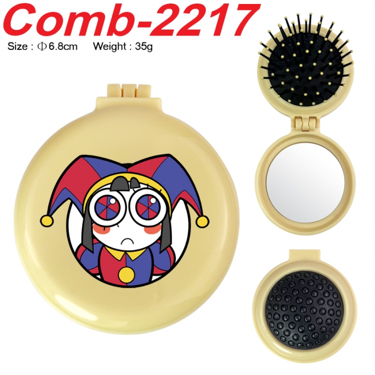 The Amazing Digital Circus UV printed student multifunctional small mirror and comb 6.8cm  price for 5 pcs