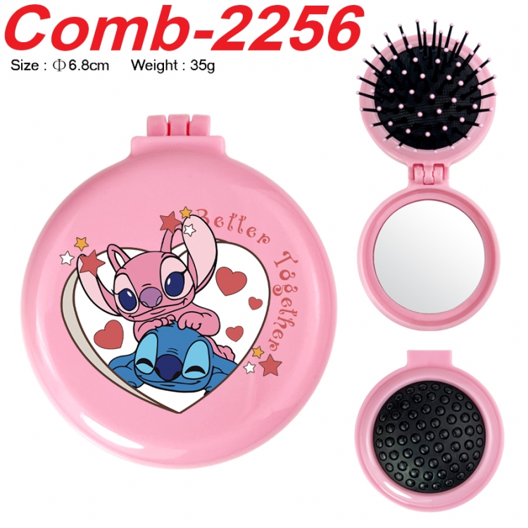 Lilo & Stitch UV printed student multifunctional small mirror and comb 6.8cm  price for 5 pcs