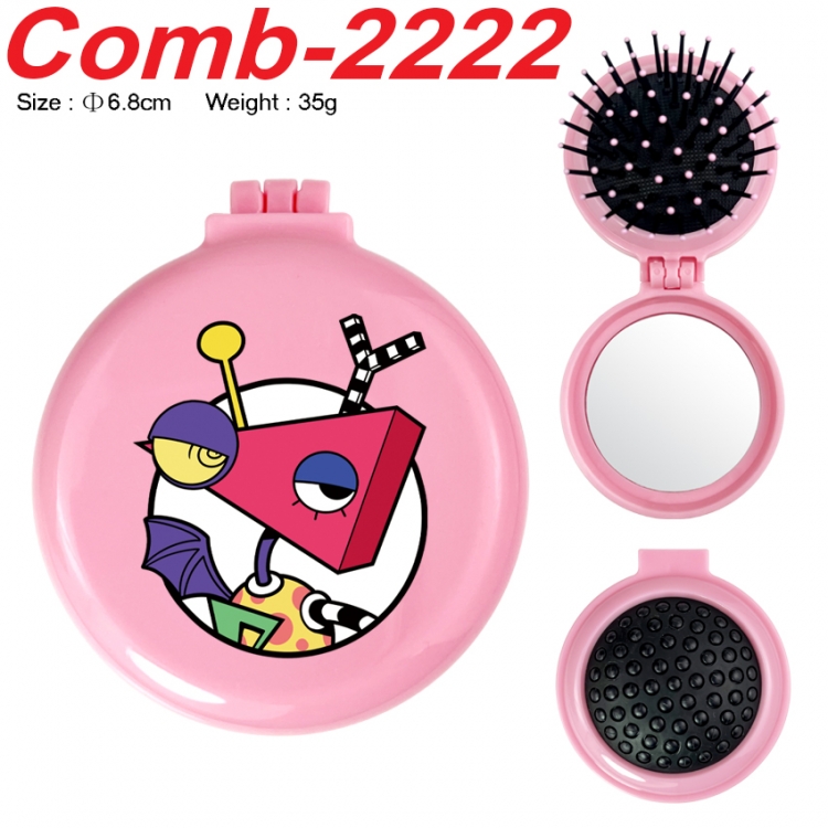 The Amazing Digital Circus UV printed student multifunctional small mirror and comb 6.8cm  price for 5 pcs