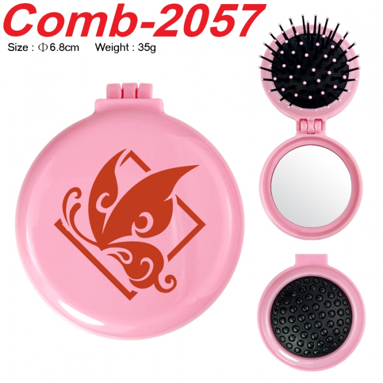 Genshin Impact UV printed student multifunctional small mirror and comb 6.8cm  price for 5 pcs