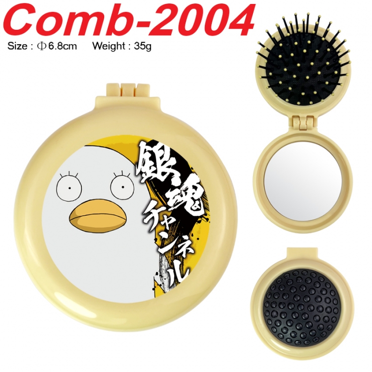 Gintama UV printed student multifunctional small mirror and comb 6.8cm  price for 5 pcs
