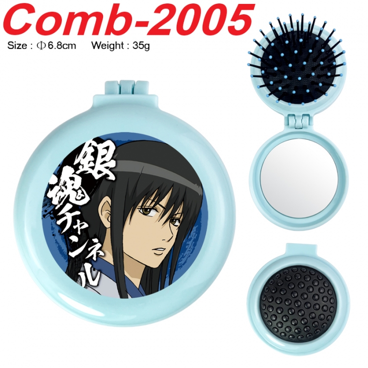 Gintama UV printed student multifunctional small mirror and comb 6.8cm  price for 5 pcs