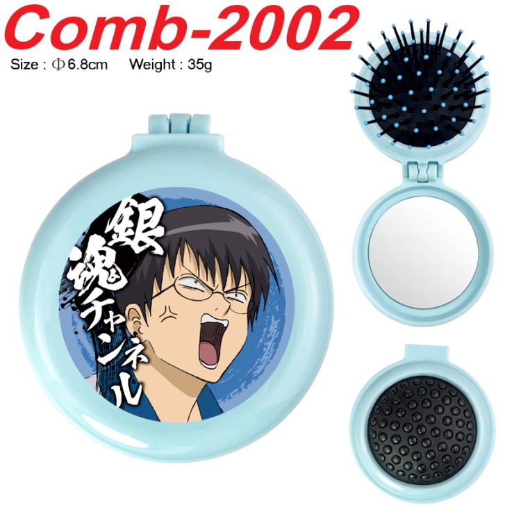 Gintama UV printed student multifunctional small mirror and comb 6.8cm  price for 5 pcs