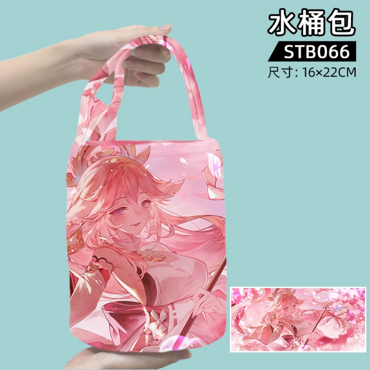 Genshin Impact Game bucket bag 16x22cm STB066